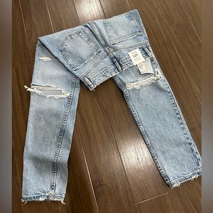 - Zara high waisted classic mom jeans